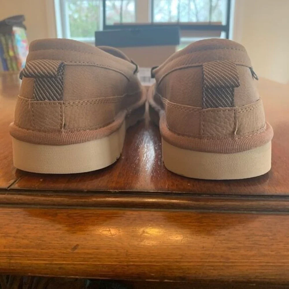 G.H. Bass Men’s Sherpa Lined Moccasin Slippers Indoor Outdoor Chestnut Size 10